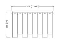 Six Light Flush Mount by Z-Lite - Viviana Collection, Polished Nickel Finish - 345F17-PN