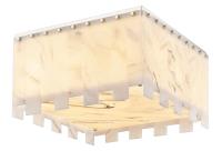 Nine Light Flush Mount by Z-Lite - Viviana Collection, Polished Nickel Finish - 345F20-PN