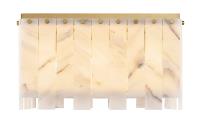 Nine Light Flush Mount by Z-Lite - Viviana Collection, Rubbed Brass Finish - 345F20-RB