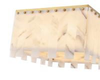 Nine Light Flush Mount by Z-Lite - Viviana Collection, Rubbed Brass Finish - 345F20-RB
