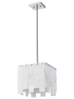 One Light Pendant by Z-Lite - Viviana Collection, Polished Nickel Finish - 345P12-PN