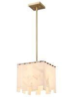 One Light Pendant by Z-Lite - Viviana Collection, Rubbed Brass Finish - 345P12-RB