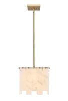 One Light Pendant by Z-Lite - Viviana Collection, Rubbed Brass Finish - 345P12-RB