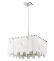 Eight Light Chandelier by Z-Lite - Viviana Collection, Polished Nickel Finish - 345P20-PN