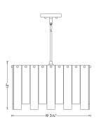 Eight Light Chandelier by Z-Lite - Viviana Collection, Polished Nickel Finish - 345P20-PN