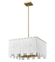 Eight Light Chandelier by Z-Lite - Viviana Collection, Rubbed Brass Finish - 345P20-RB