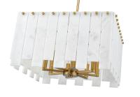 Eight Light Chandelier by Z-Lite - Viviana Collection, Rubbed Brass Finish - 345P20-RB