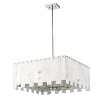 Eight Light Chandelier by Z-Lite - Viviana Collection, Polished Nickel Finish - 345P26-PN