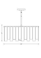 Eight Light Chandelier by Z-Lite - Viviana Collection, Polished Nickel Finish - 345P26-PN