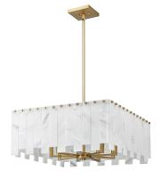 Eight Light Chandelier by Z-Lite - Viviana Collection, Rubbed Brass Finish - 345P26-RB