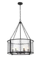 Six Light Chandelier by Z-Lite - Barrington Collection, Matte Black Finish - 346P26-MB