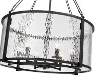Six Light Chandelier by Z-Lite - Barrington Collection, Matte Black Finish - 346P26-MB