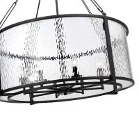 Eight Light Chandelier by Z-Lite - Barrington Collection, Matte Black Finish - 346P32-MB