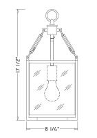 One Light Pendant by Z-Lite - Barrington Collection, Matte Black Finish - 346P8-MB