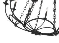Ten Light Chandelier by Z-Lite - Arabella Collection, Matte Black Finish - 3500-10MB