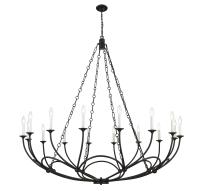 16 Light Chandelier by Z-Lite - Arabella Collection, Matte Black Finish - 3500-16MB
