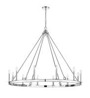 12 Light Chandelier by Z-Lite - Barclay Collection, Polished Nickel Finish - 482R-12PN