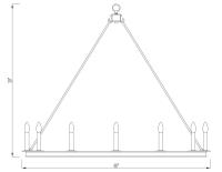 12 Light Chandelier by Z-Lite - Barclay Collection, Polished Nickel Finish - 482R-12PN