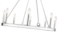 Eight Light Chandelier by Z-Lite - Barclay Collection, Polished Nickel Finish - 482R-8PN