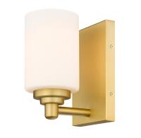One Light Wall Sconce by Z-Lite - Soledad Collection, Brushed Gold Finish - 485-1S-BG