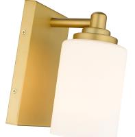 One Light Wall Sconce by Z-Lite - Soledad Collection, Brushed Gold Finish - 485-1S-BG