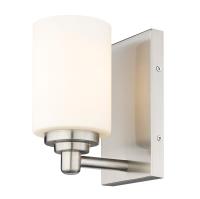 One Light Wall Sconce by Z-Lite - Soledad Collection, Brushed Nickel Finish - 485-1S-BN