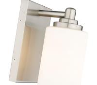 One Light Wall Sconce by Z-Lite - Soledad Collection, Brushed Nickel Finish - 485-1S-BN