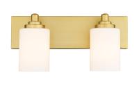 Two Light Vanity by Z-Lite - Soledad Collection, Brushed Gold Finish - 485-2V-BG