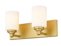 Two Light Vanity by Z-Lite - Soledad Collection, Brushed Gold Finish - 485-2V-BG