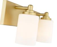 Two Light Vanity by Z-Lite - Soledad Collection, Brushed Gold Finish - 485-2V-BG