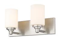 Two Light Vanity by Z-Lite - Soledad Collection, Brushed Nickel Finish - 485-2V-BN