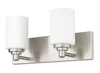 Two Light Vanity by Z-Lite - Soledad Collection, Brushed Nickel Finish - 485-2V-BN