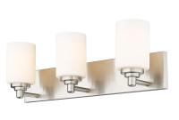 Three Light Vanity by Z-Lite - Soledad Collection, Brushed Nickel Finish - 485-3V-BN