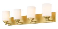 Four Light Vanity by Z-Lite - Soledad Collection, Brushed Gold Finish - 485-4V-BG