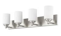 Four Light Vanity by Z-Lite - Soledad Collection, Brushed Nickel Finish - 485-4V-BN