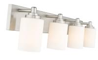 Four Light Vanity by Z-Lite - Soledad Collection, Brushed Nickel Finish - 485-4V-BN