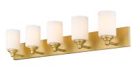 Five Light Vanity by Z-Lite - Soledad Collection, Brushed Gold Finish - 485-5V-BG