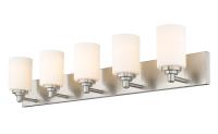 Five Light Vanity by Z-Lite - Soledad Collection, Brushed Nickel Finish - 485-5V-BN