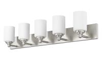 Five Light Vanity by Z-Lite - Soledad Collection, Brushed Nickel Finish - 485-5V-BN