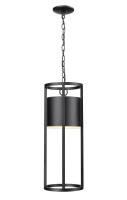 LED Outdoor Chain Mount Ceiling Fixture by Z-Lite - Luca Collection, Black Finish - 517CHB-BK-LED
