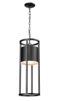 LED Outdoor Chain Mount Ceiling Fixture by Z-Lite - Luca Collection, Black Finish - 517CHB-BK-LED