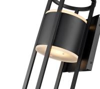 LED Outdoor Wall Mount by Z-Lite - Luca Collection, Black Finish - 517M-BK-LED