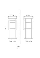 LED Outdoor Wall Mount by Z-Lite - Luca Collection, Black Finish - 517M-BK-LED