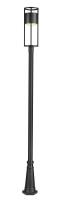 LED Outdoor Post Moun Fixture by Z-Lite - Luca Collection, Black Finish - 517PHB-519P-BK-LED
