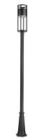 LED Outdoor Post Moun Fixture by Z-Lite - Luca Collection, Black Finish - 517PHB-519P-BK-LED