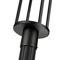LED Outdoor Post Moun Fixture by Z-Lite - Luca Collection, Black Finish - 517PHB-519P-BK-LED