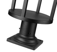 LED Outdoor Pier Mounted Fixture by Z-Lite - Luca Collection, Black Finish - 517PHB-533PM-BK-LED
