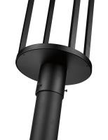 LED Outdoor Post Moun Fixture by Z-Lite - Luca Collection, Black Finish - 517PHB-567P-BK-LED
