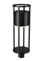 LED Outdoor Post Moun Fixture by Z-Lite - Luca Collection, Black Finish - 517PHB-BK-LED