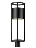 LED Outdoor Post Moun Fixture by Z-Lite - Luca Collection, Black Finish - 517PHB-BK-LED